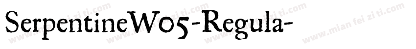 SerpentineW05-Regula字体转换
