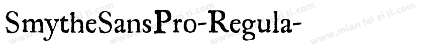 SmytheSansPro-Regula字体转换