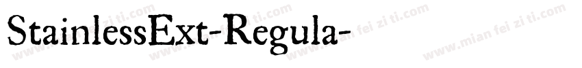 StainlessExt-Regula字体转换