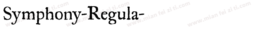 Symphony-Regula字体转换