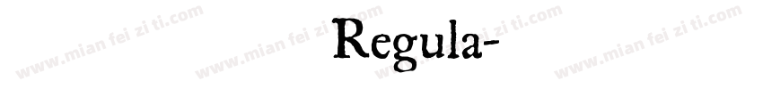 黄引齐小毛楷Regula字体转换
