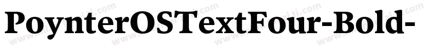 PoynterOSTextFour-Bold字体转换
