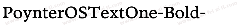 PoynterOSTextOne-Bold字体转换