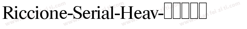 Riccione-Serial-Heav字体转换