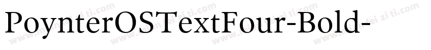 PoynterOSTextFour-Bold字体转换