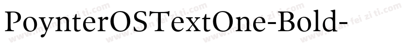 PoynterOSTextOne-Bold字体转换