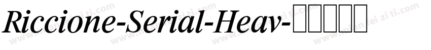 Riccione-Serial-Heav字体转换
