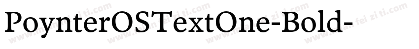 PoynterOSTextOne-Bold字体转换