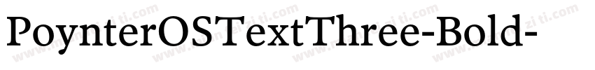 PoynterOSTextThree-Bold字体转换