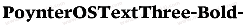 PoynterOSTextThree-Bold字体转换