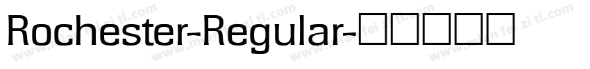 Rochester-Regular字体转换