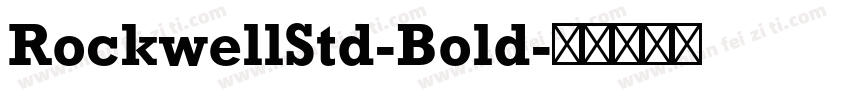 RockwellStd-Bold字体转换