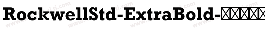 RockwellStd-ExtraBold字体转换