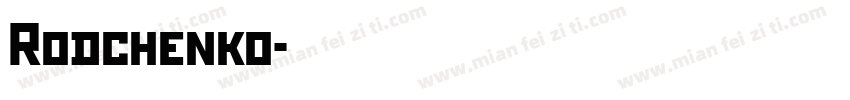 Rodchenko字体转换