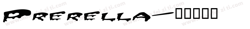 Prerella字体转换