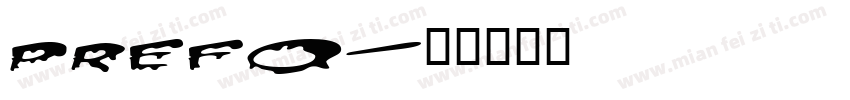 prefo字体转换