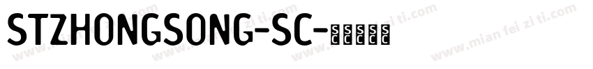 STZHONGSONG-SC字体转换