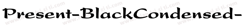 Present-BlackCondensed字体转换