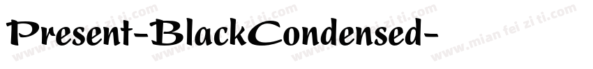 Present-BlackCondensed字体转换