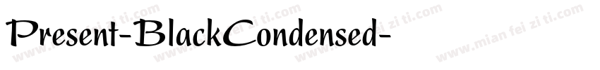 Present-BlackCondensed字体转换