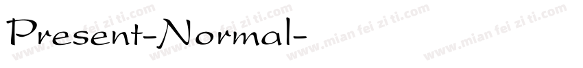 Present-Normal字体转换