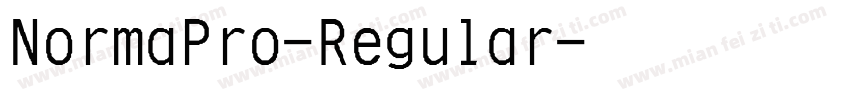 NormaPro-Regular字体转换