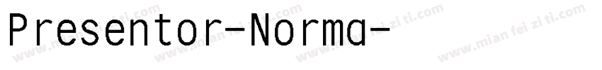 Presentor-Norma字体转换