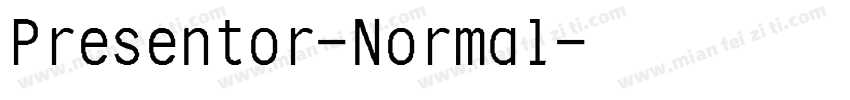Presentor-Normal字体转换