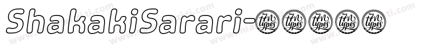 ShakakiSarari字体转换