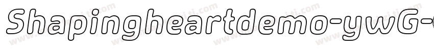 Shapingheartdemo-ywG字体转换
