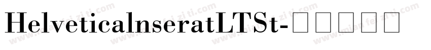 HelveticalnseratLTSt字体转换