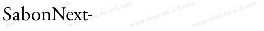 SabonNext字体转换