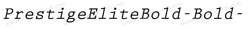 PrestigeEliteBold-Bold字体转换