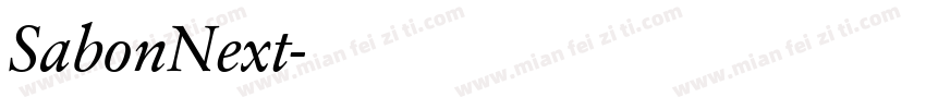 SabonNext字体转换