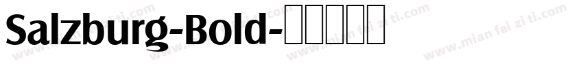 Salzburg-Bold字体转换