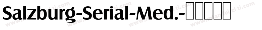 Salzburg-Serial-Med.字体转换