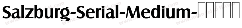 Salzburg-Serial-Medium字体转换