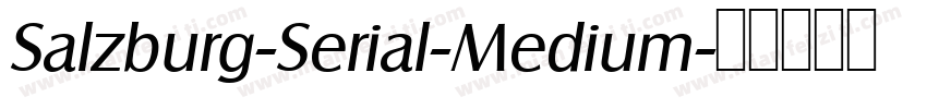 Salzburg-Serial-Medium字体转换
