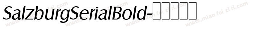 SalzburgSerialBold字体转换