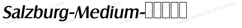 Salzburg-Medium字体转换