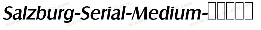 Salzburg-Serial-Medium字体转换