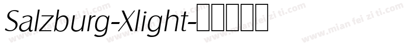 Salzburg-Xlight字体转换