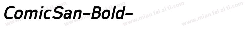 ComicSan-Bold字体转换