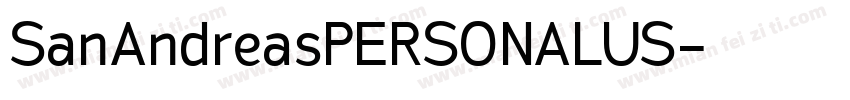 SanAndreasPERSONALUS字体转换