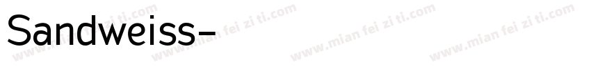 Sandweiss字体转换