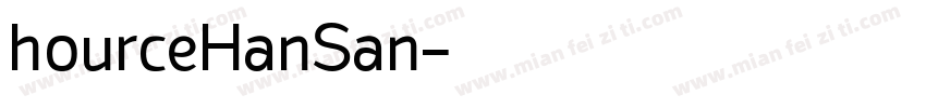 hourceHanSan字体转换