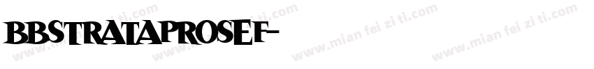 BBStrataProSEF字体转换