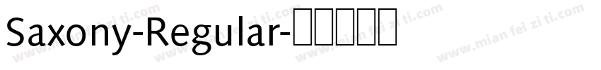 Saxony-Regular字体转换