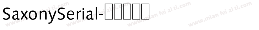 SaxonySerial字体转换