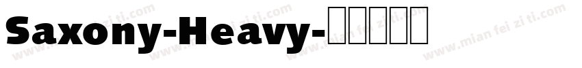 Saxony-Heavy字体转换